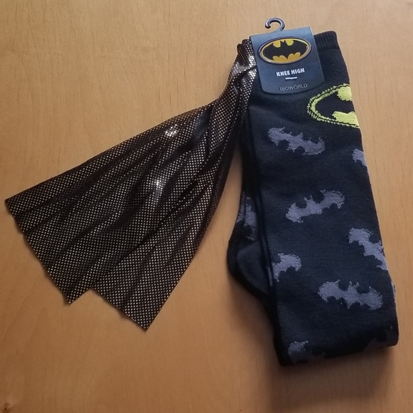 Bioworld Accessories - Batman Shiny Cape Knee High Socks